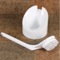 Toilet Brush Holder, Decorative, White